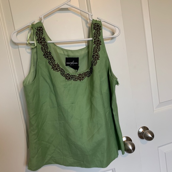 Green Beaded Tank and Jacket Set - Picture 8 of 11